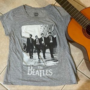 The Beatles Heather Grey Graphic Tee